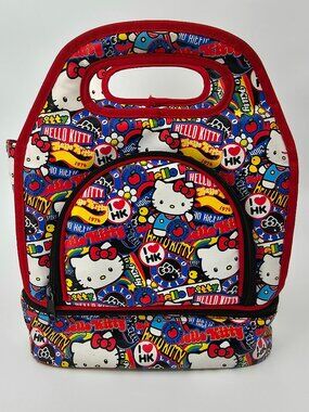 Hello Kitty Sanrio x Loungefly Top Handle Zip Lunch Bag - Tote RARE 2013